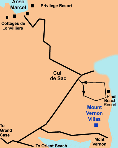 Anse Marcel map